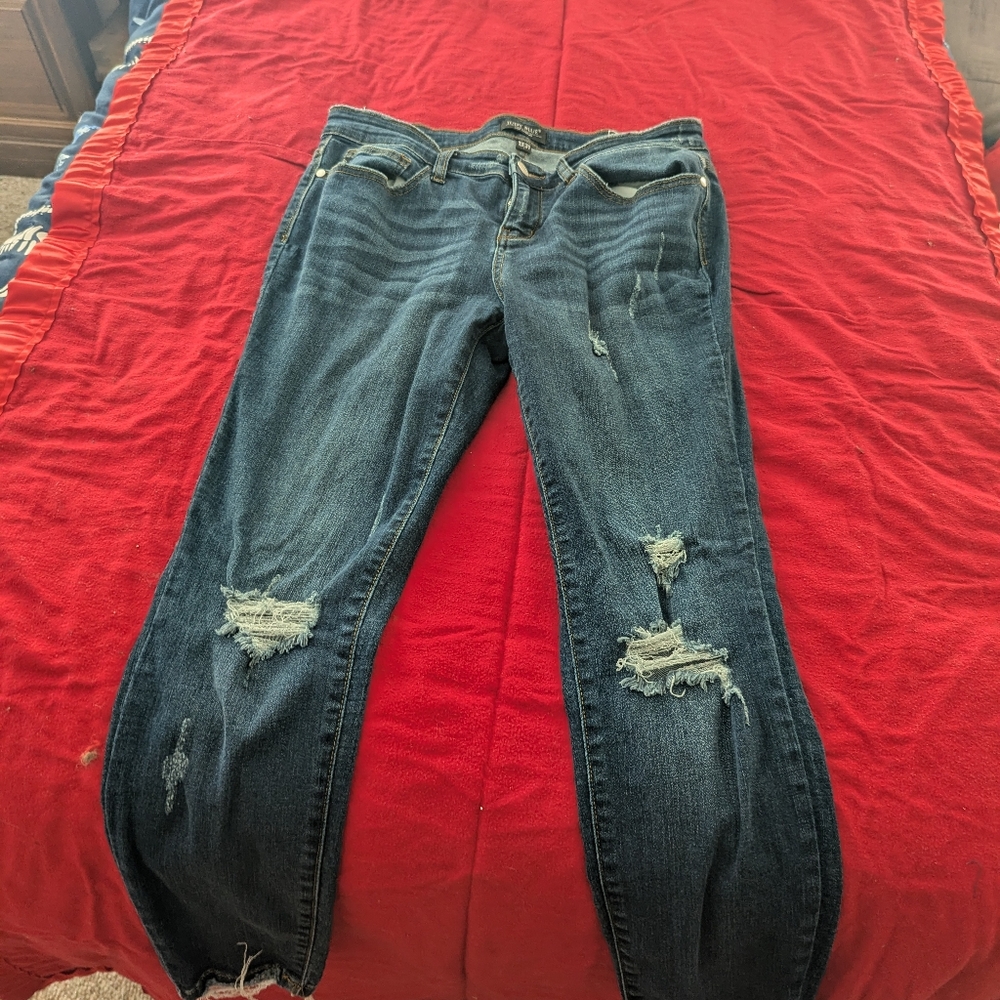Judy blue distressed skinny jeans